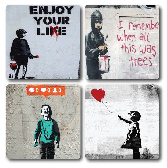 Banksy Coasters