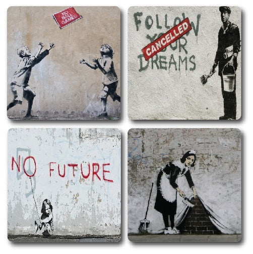 Banksy Coasters