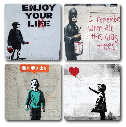 Banksy Coasters