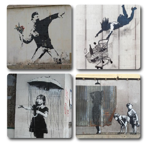 Banksy Coasters