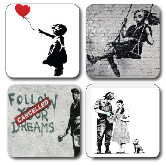 Banksy Coasters